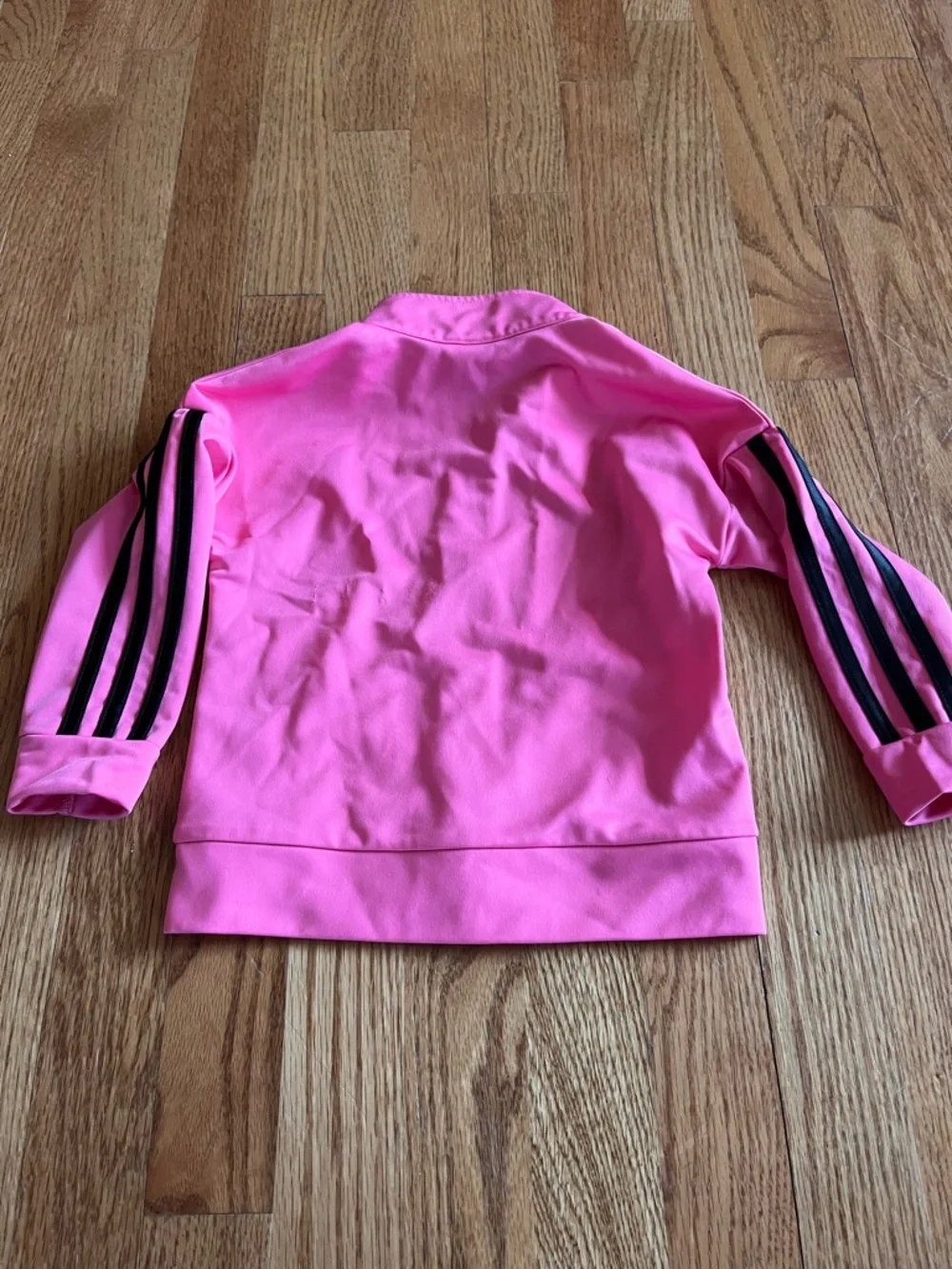 Adidas Tracksuit Pink w/ Black Stripes Size 2T